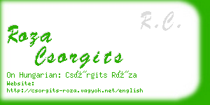 roza csorgits business card